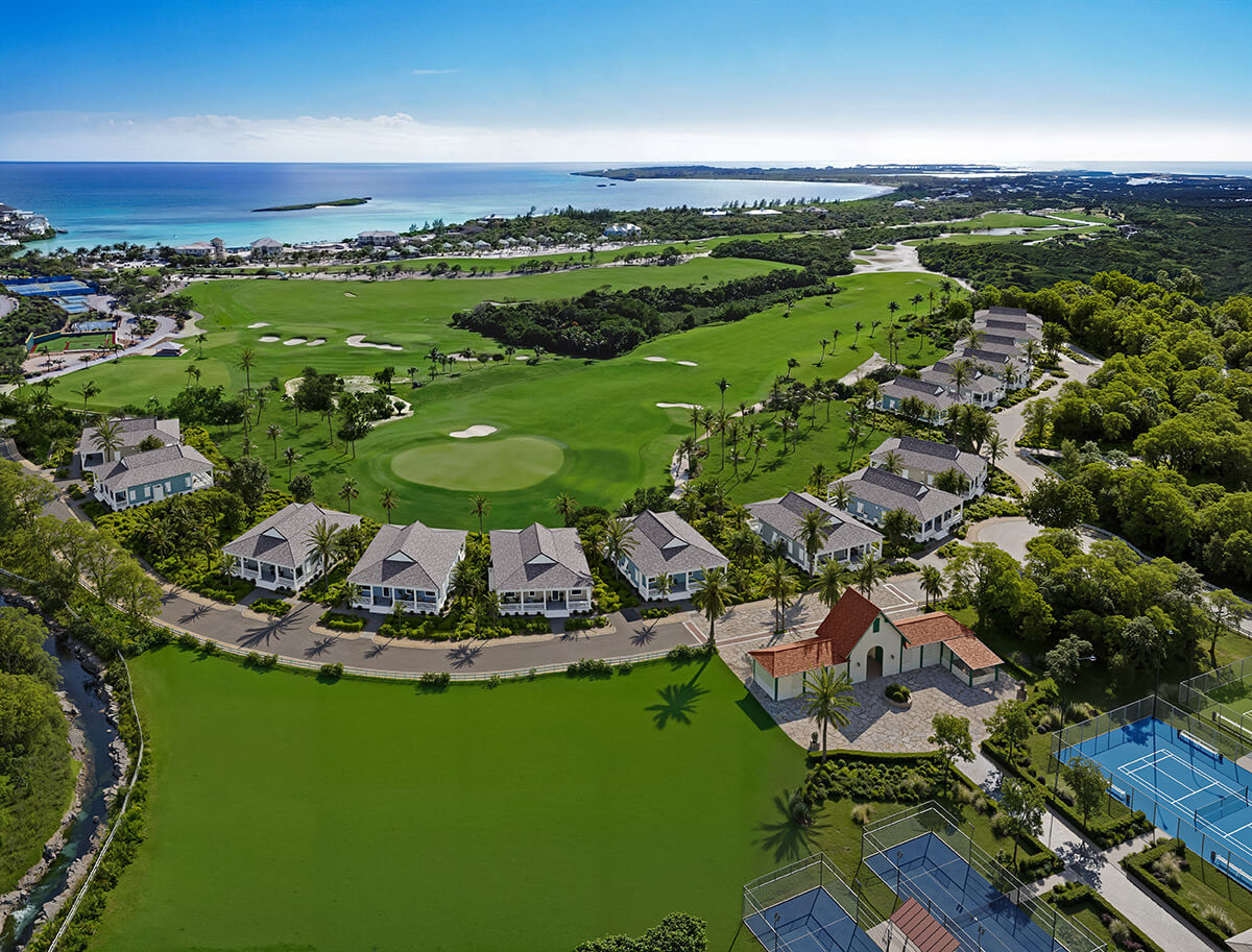 Homes around The Green at The Abaco Club