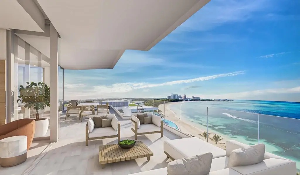 Goldwynn penthouse terrace with a Cable Beach outlook — developer concept